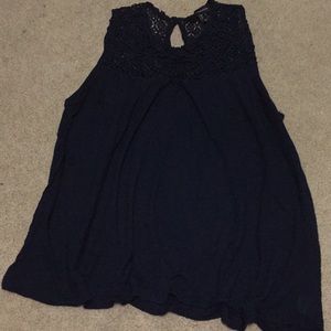 Sleeveless Top with Lace